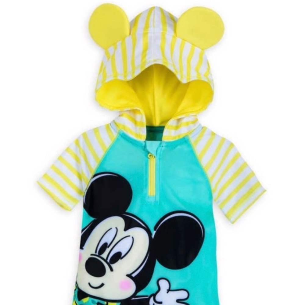 HOST PICK | Disney |Mickey Mouse Kid Toddler Rashguard with Cute Hoodie